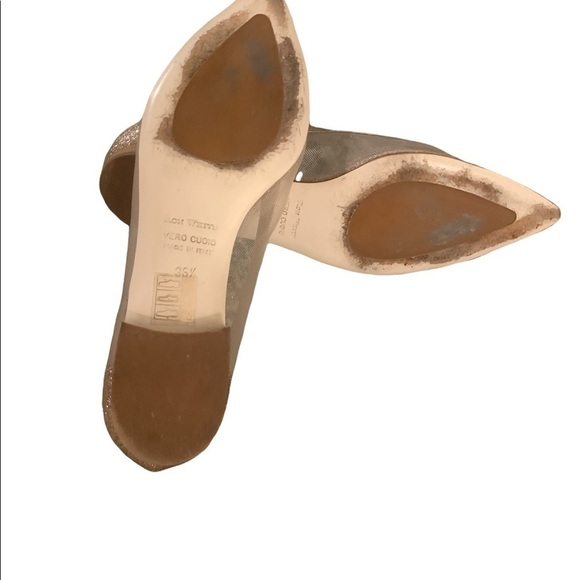 Ron White Isha Glitter Metallic Smoking Slipper Flat Pointed Toe Size 6 (36.5) - Picture 6 of 6